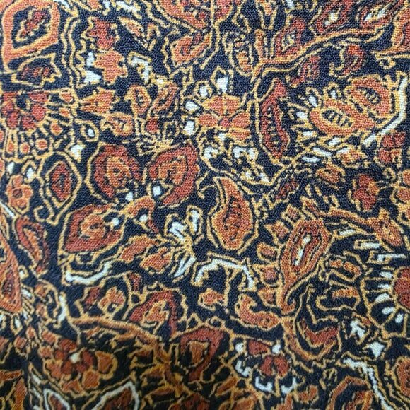 Treasure & Bond Brown Paisley Puff Sleeve Blouse L – NWT 100% Cotton - Picture 10 of 10